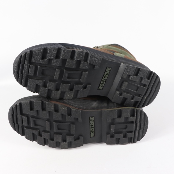 Vtg 90s Wolverine Mens 8 W Steel Toe Boots Brown - Picture 7 of 8